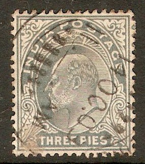 India 1902 3p Slate-grey. SG120.